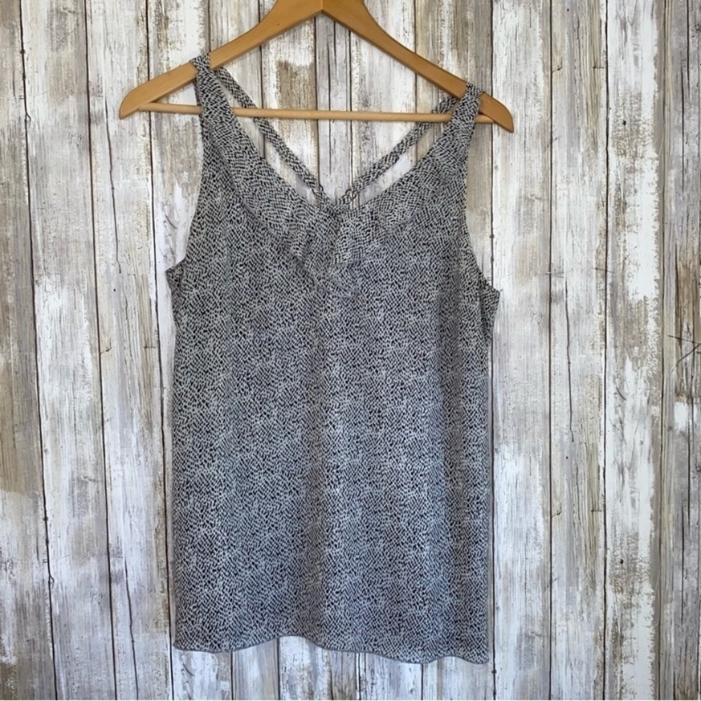 Cabi White Dot Sleeveless Blouse - Picture 1 of 4